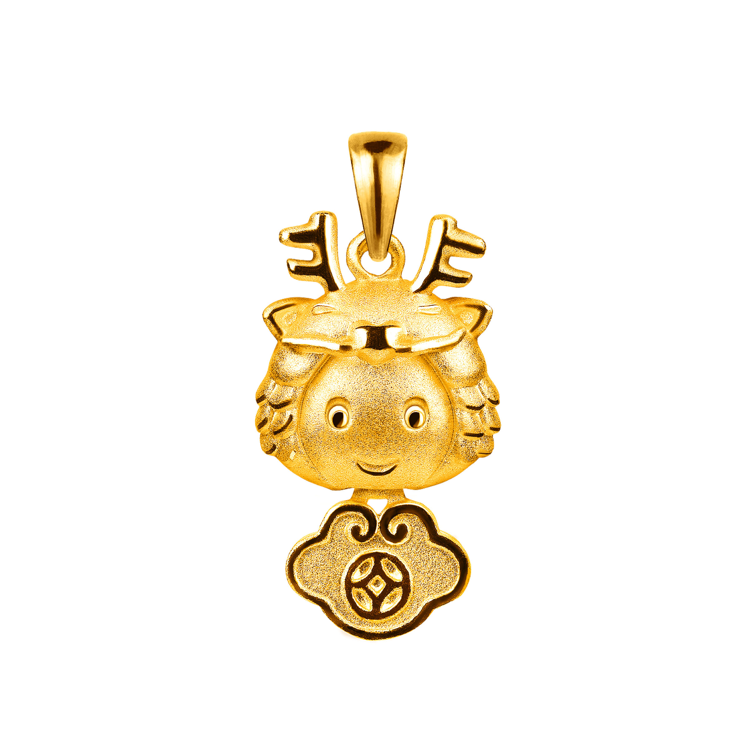 12 Chinese Zodiac Gold Pendant-Dragon