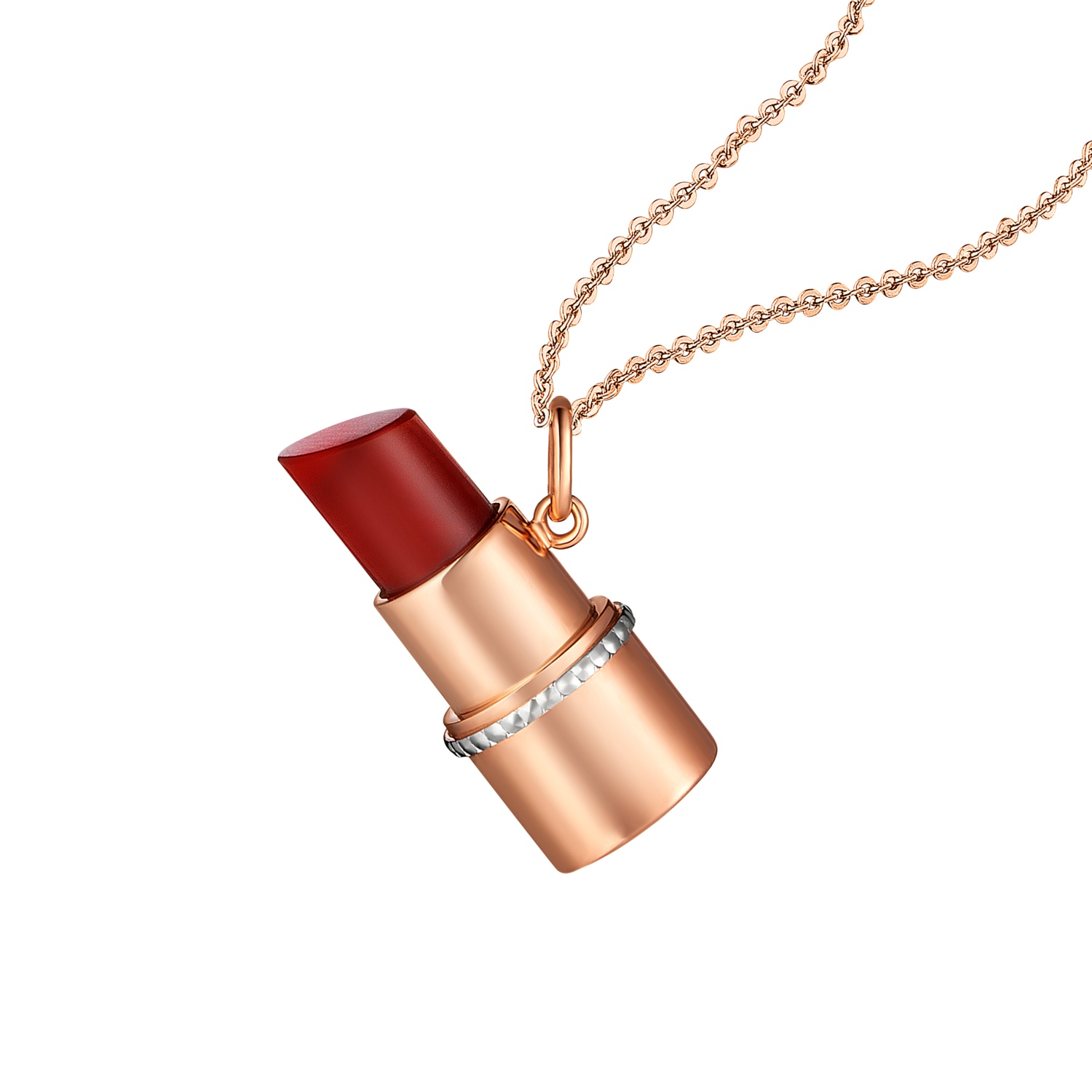 Hot items Red lipstick 18K Gold Necklace