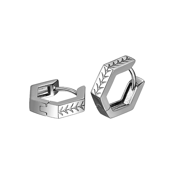 F-style Pt in Style Platinum Earrings 
