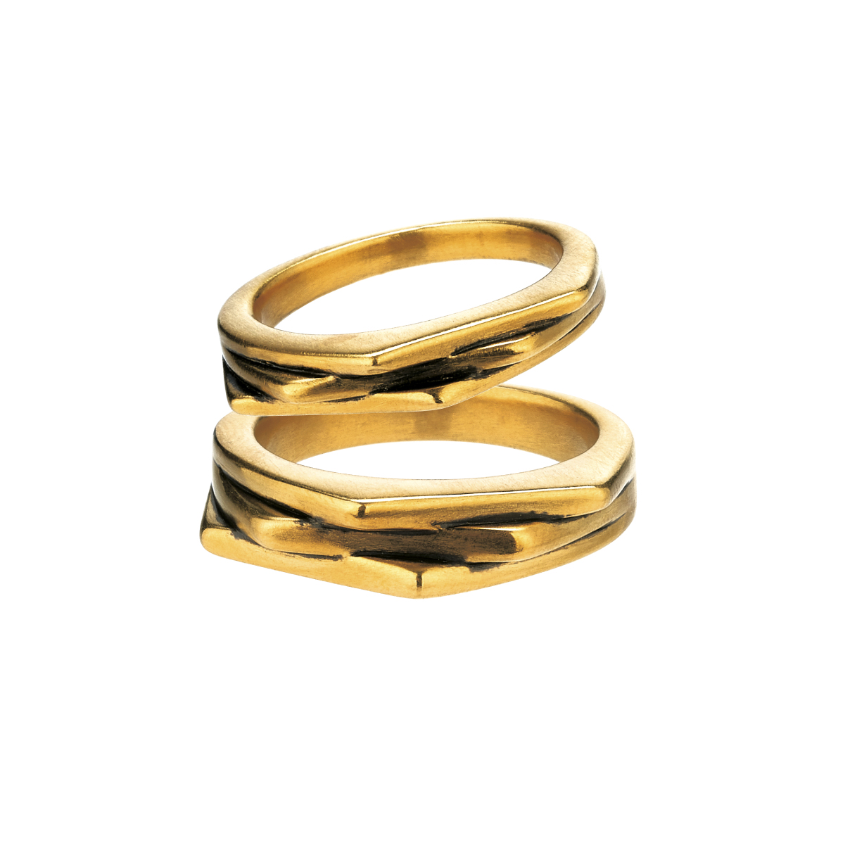 F-style Hey Cool Gold Couple Rings
