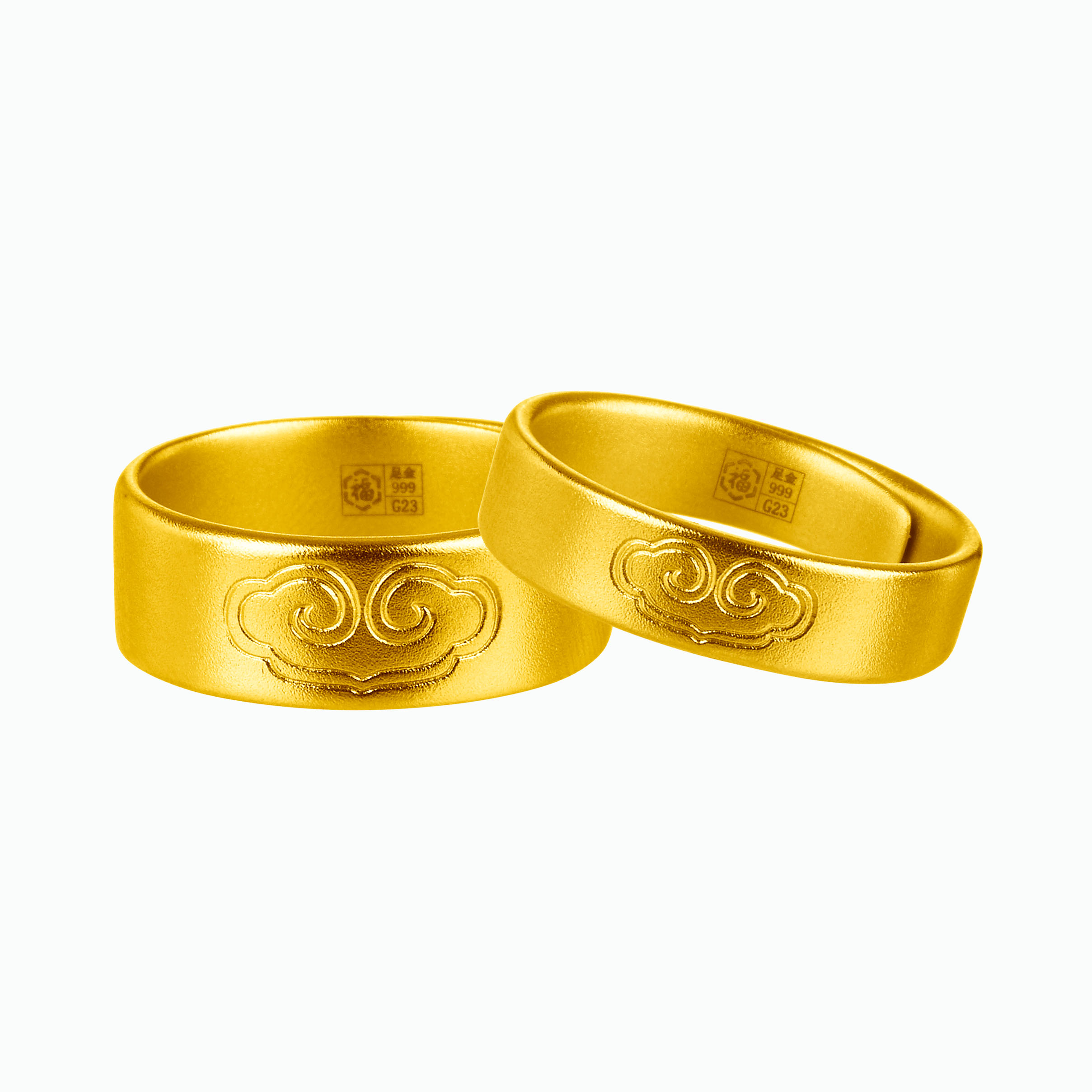 F-style Antique Gold Rings
