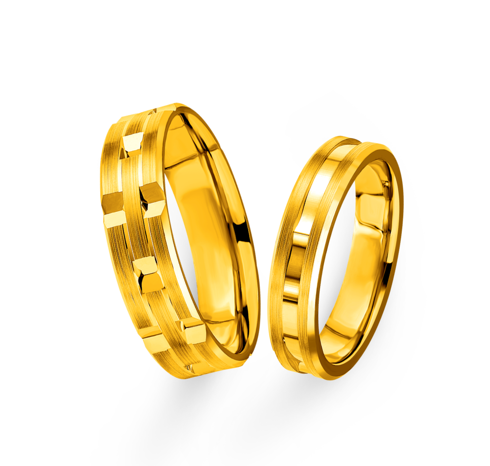 Beloved Collection Gold Wedding Rings