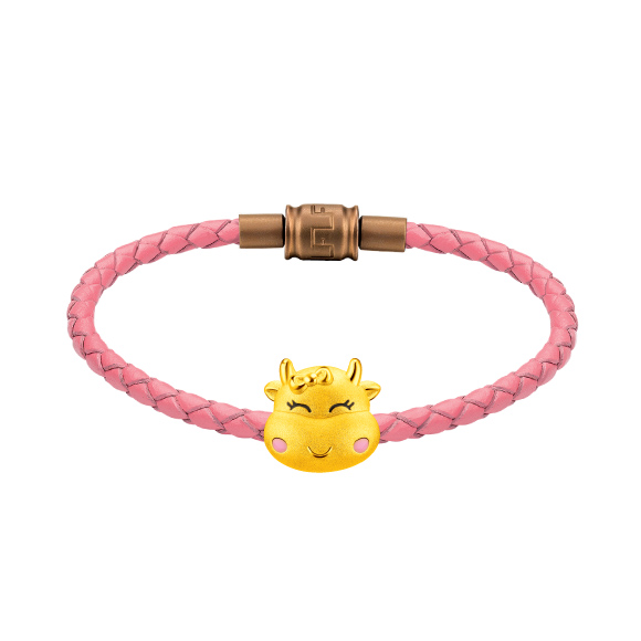 Treasure Ox Collection Cute Gold Ox Charm