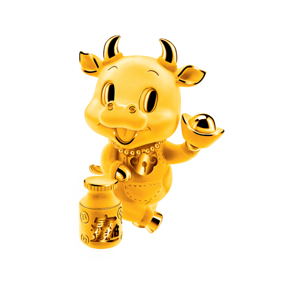 Treasure Ox Collection“Wealthy Ox” Gold Figurine
