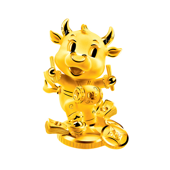 Treasure Ox Collection Prosperous Ox Gold Figurine