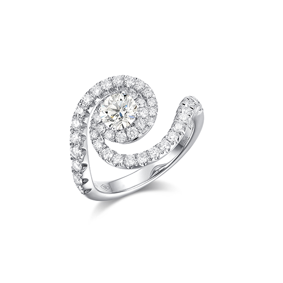 Cassiopea 18K White Gold Diamond Ring